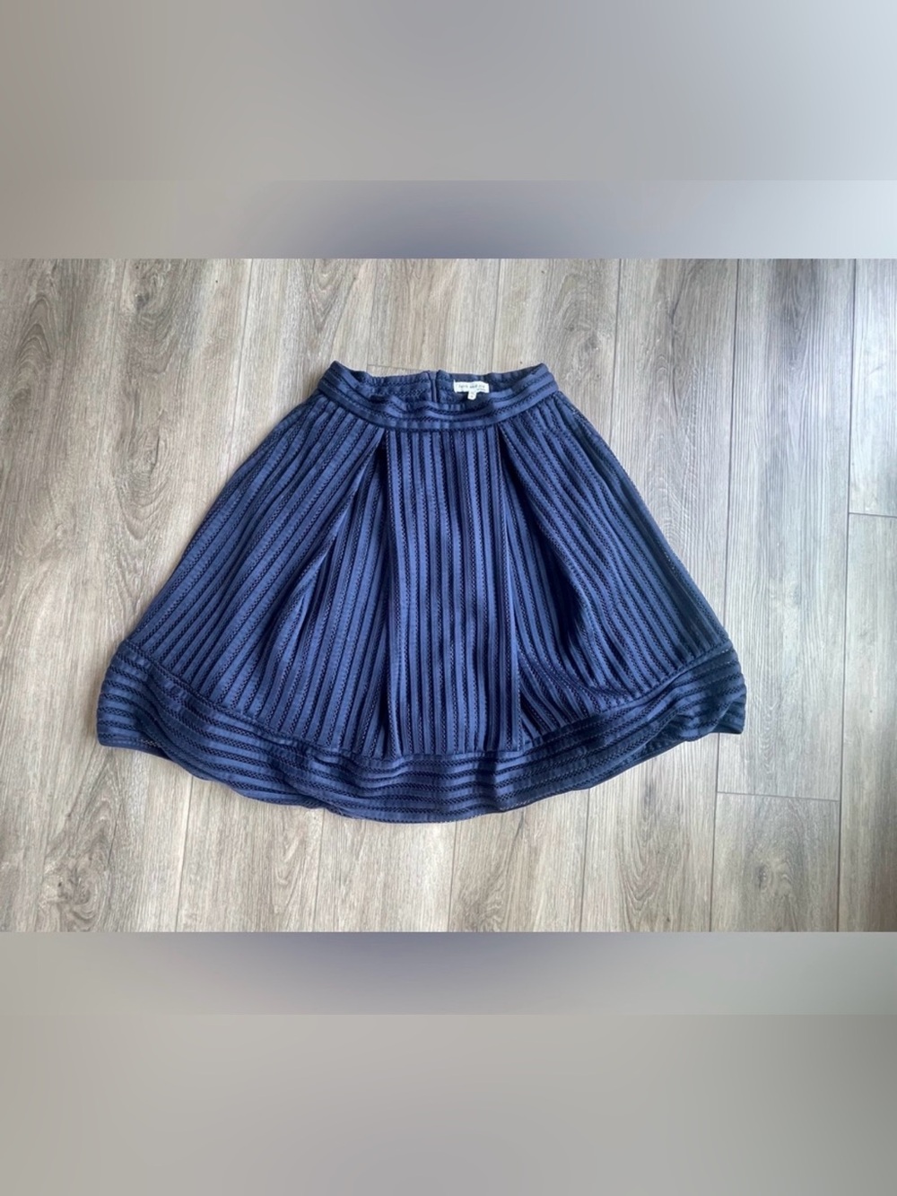 Faith and Joy Navy Pleated Circle Skirt